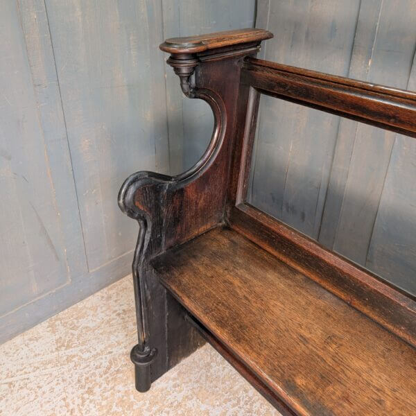 Barn Find Unusual Open Back Oak Victorian Gallery Pews Benches