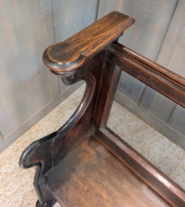 Barn Find Unusual Open Back Oak Victorian Gallery Pews Benches