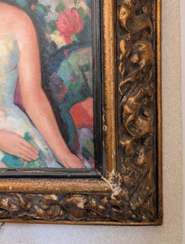Oil Painting of 'The Indian Curtain' after John Duncan Ferguson