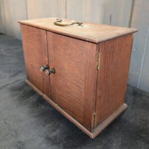 Teak Carrying Box Tabernacle for Communion Silver