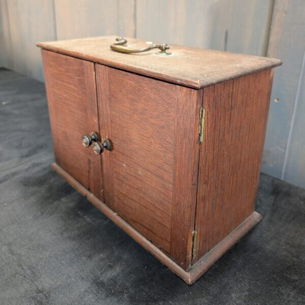 Teak Carrying Box Tabernacle for Communion Silver
