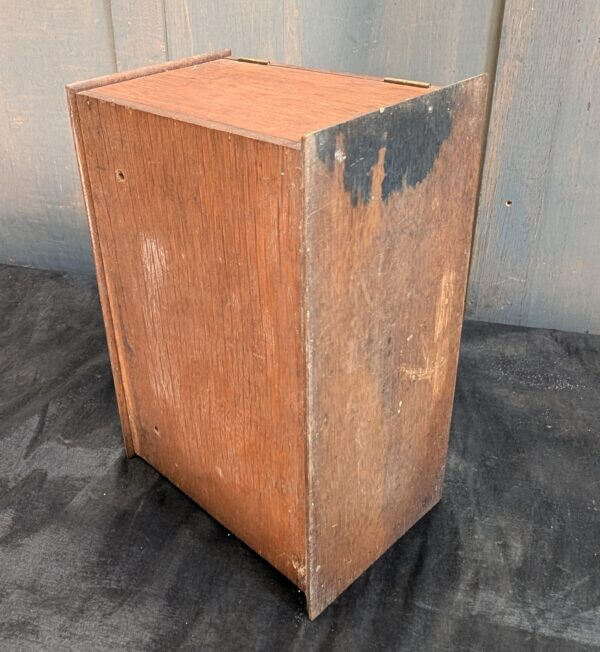 Teak Carrying Box Tabernacle for Communion Silver