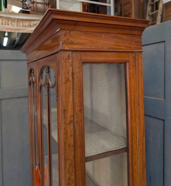 Edwardian Satinwood Regency Style Glazed Display Cabinet