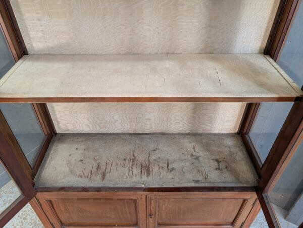 Edwardian Satinwood Regency Style Glazed Display Cabinet