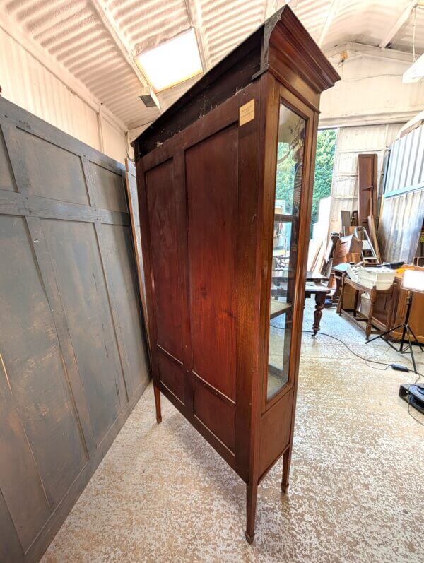 Edwardian Satinwood Regency Style Glazed Display Cabinet