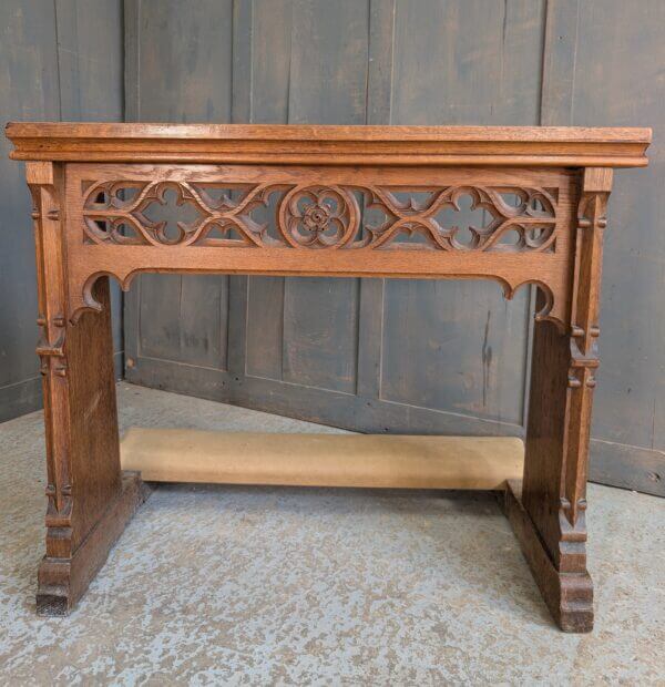 Large Ornate Oak Vintage Prayer Desk Prie Dieu