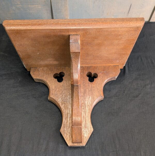 Smaller Size Gothic Oak Church Bracket Shelf