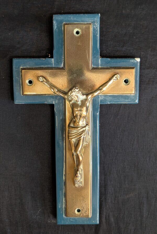 Wall Mounted Antique Altar Crucifix from The Mission Church Robertsbridge