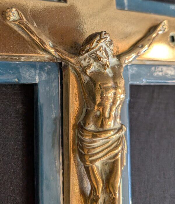 Wall Mounted Antique Altar Crucifix from The Mission Church Robertsbridge