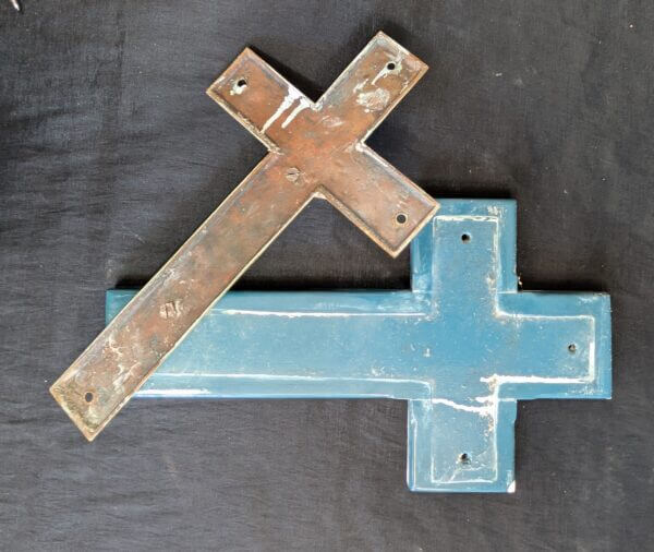 Wall Mounted Antique Altar Crucifix from The Mission Church Robertsbridge