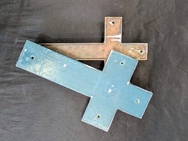 Wall Mounted Antique Altar Crucifix from The Mission Church Robertsbridge