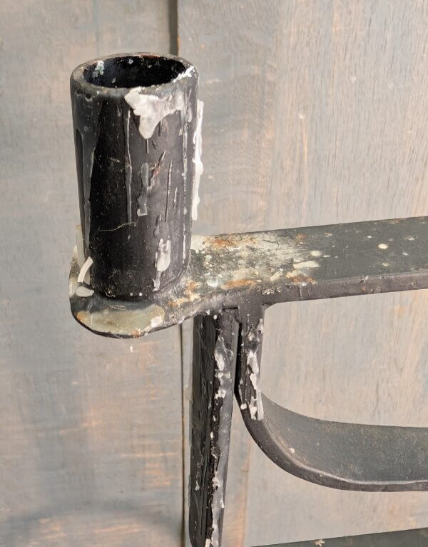 Blacksmith Made Wrought Iron Church Altar Candle Holder
