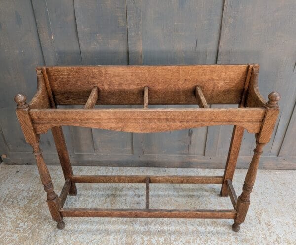 1930's Vintage Oak Umbrella Walking Stick Stand