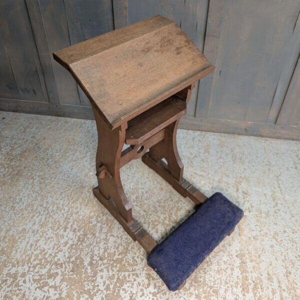 Attractive Deco Influenced 1930's Oak Prie Dieu Prayer Desk