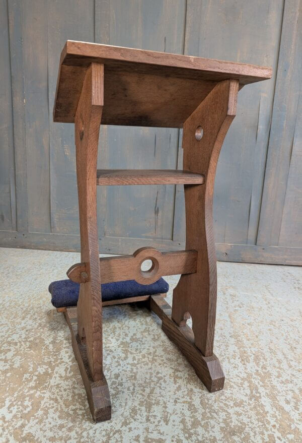 Attractive Deco Influenced 1930's Oak Prie Dieu Prayer Desk