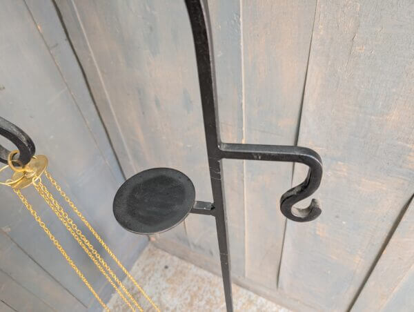 Wrought Iron Thurible Censer Incense Burner Stand with Plate for Incense Boat
