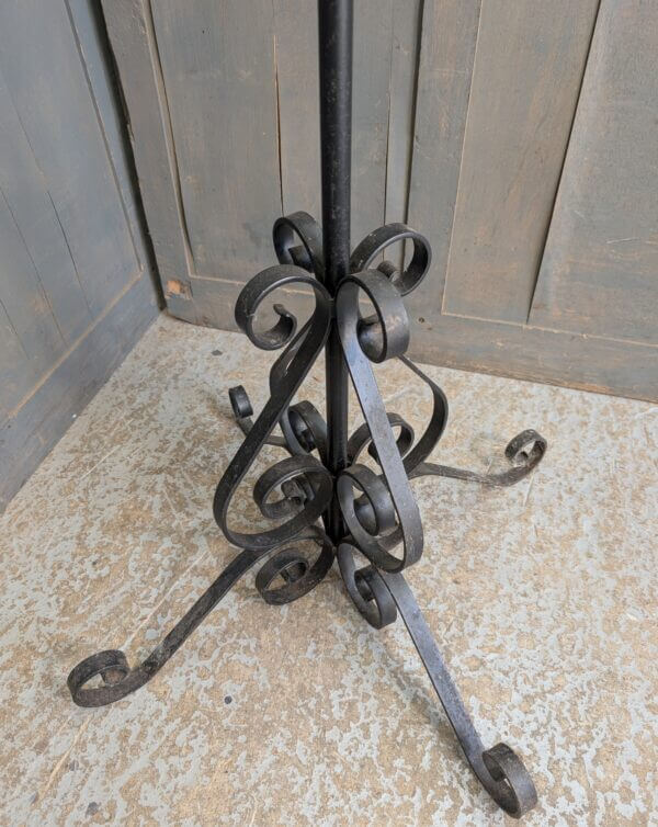 Wrought Iron Tall Two Candle Light Candelabra from Robertsbridge