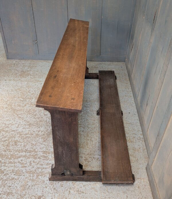 1920's Vintage Dark Oak Two Person Prayer Kneeler from Robertsbridge
