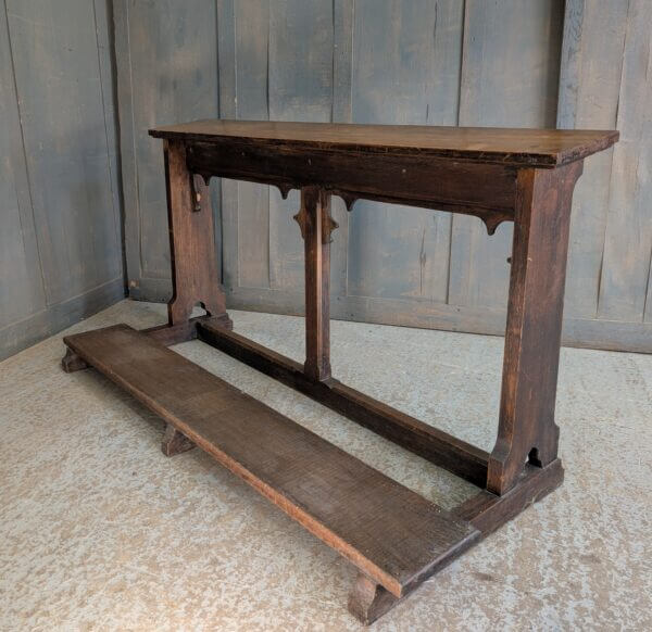 1920's Vintage Dark Oak Two Person Prayer Kneeler from Robertsbridge