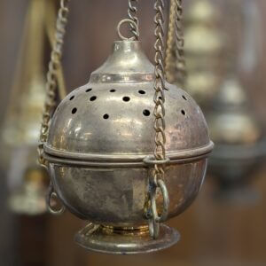Traditional Full Size Brass 'Ball' Incense Burner Censer Thurible