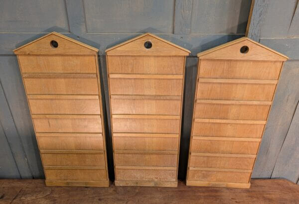 Three Solid Oak Hymn Boards from Wesley Methodist Church