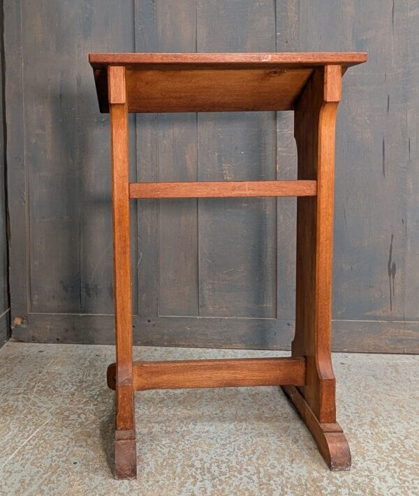 Plain Design Mid Century Oak Taller Prayer Desk Prie Dieu