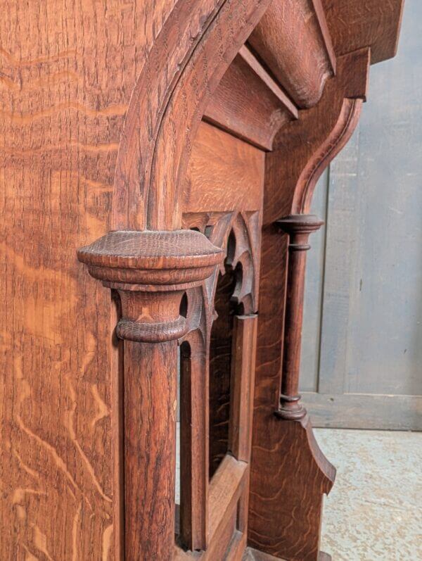 Antique Gothic Oak Prayer Desk Prie Dieu from St Barnabas Norwich