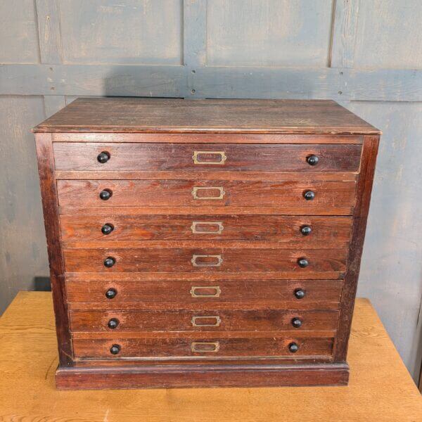 1930's Vintage Miniature Collectors Plan Chest used for Smaller Church Textiles