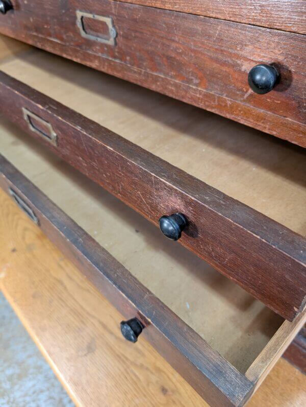 1930's Vintage Miniature Collectors Plan Chest used for Smaller Church Textiles