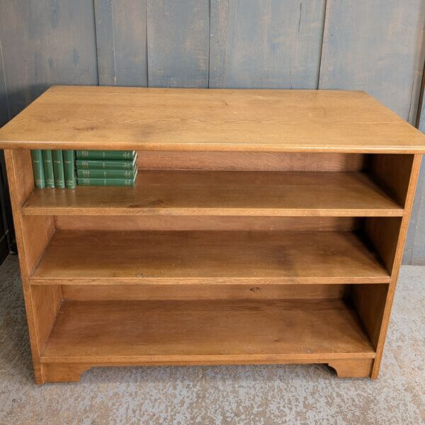 Oak Double Sided Mobile Mega Bookcase