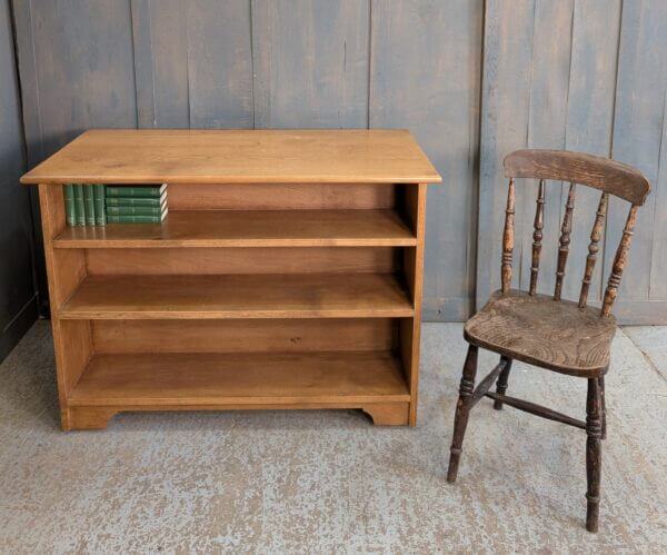 Oak Double Sided Mobile Mega Bookcase