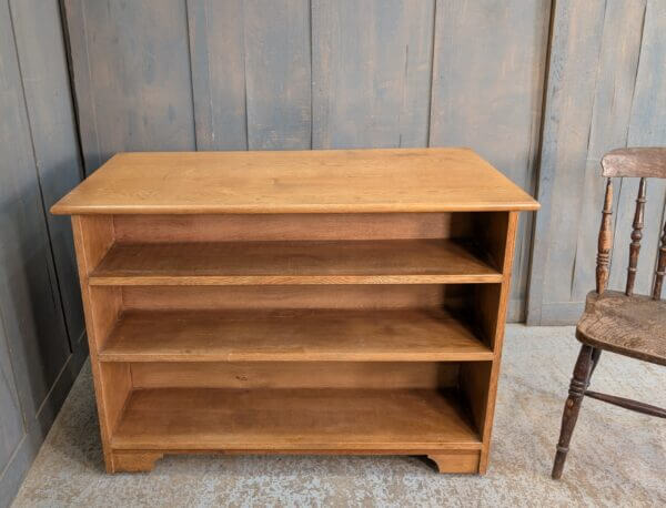Oak Double Sided Mobile Mega Bookcase