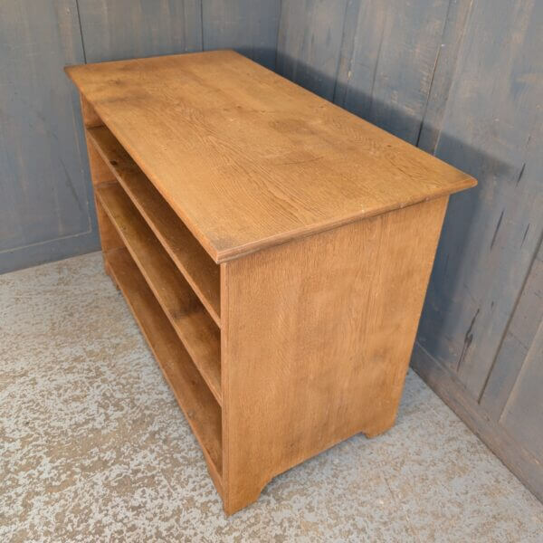Oak Double Sided Mobile Mega Bookcase