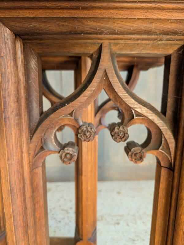 Heavy 1900's Gothic Oak Altar Rails from Norwich