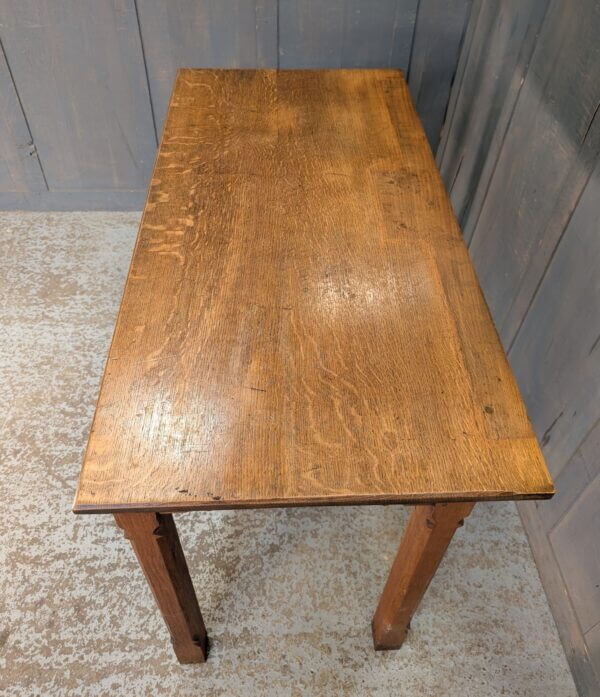 Simple Smaller Size Antique Oak Altar Communion Table