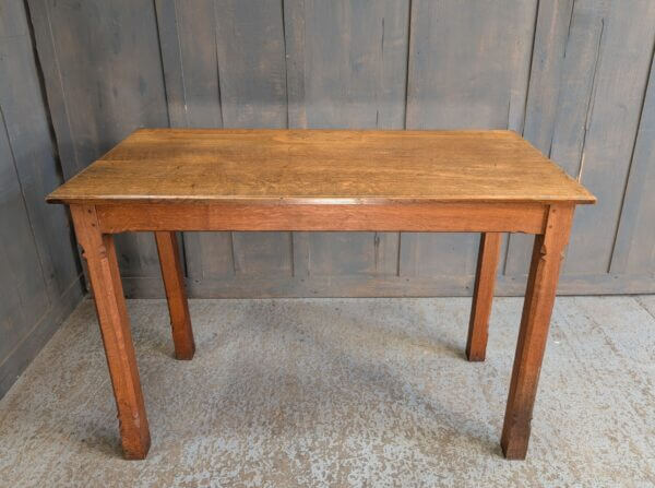 Simple Smaller Size Antique Oak Altar Communion Table