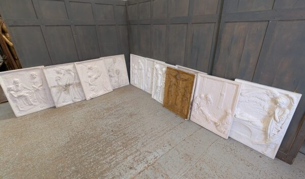 Very Large Part Set of 11 Stations of the Cross