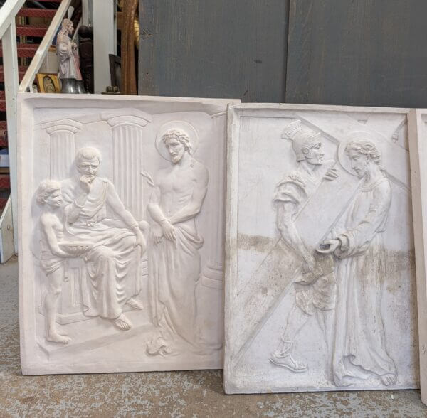 Very Large Part Set of 11 Stations of the Cross