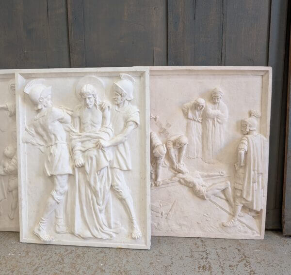 Very Large Part Set of 11 Stations of the Cross