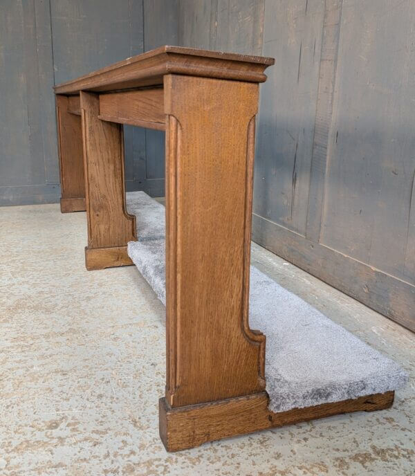 Medium Length Mid-Century Oak Prayer Kneeler