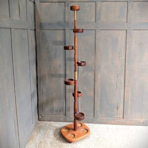Unusual Hardwood Seven Light 'Candle Tree' from Norwich