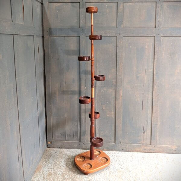 Unusual Hardwood Seven Light 'Candle Tree' from Norwich