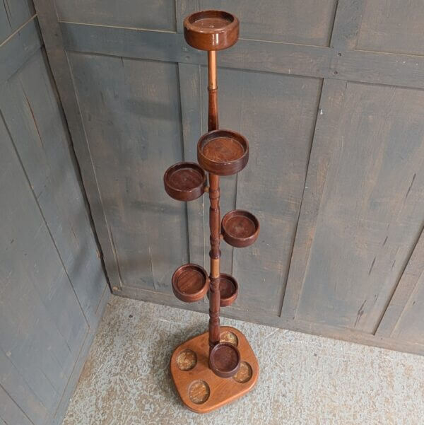 Unusual Hardwood Seven Light 'Candle Tree' from Norwich