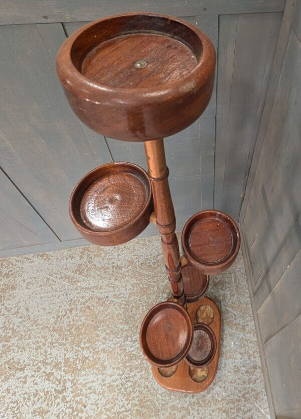 Unusual Hardwood Seven Light 'Candle Tree' from Norwich