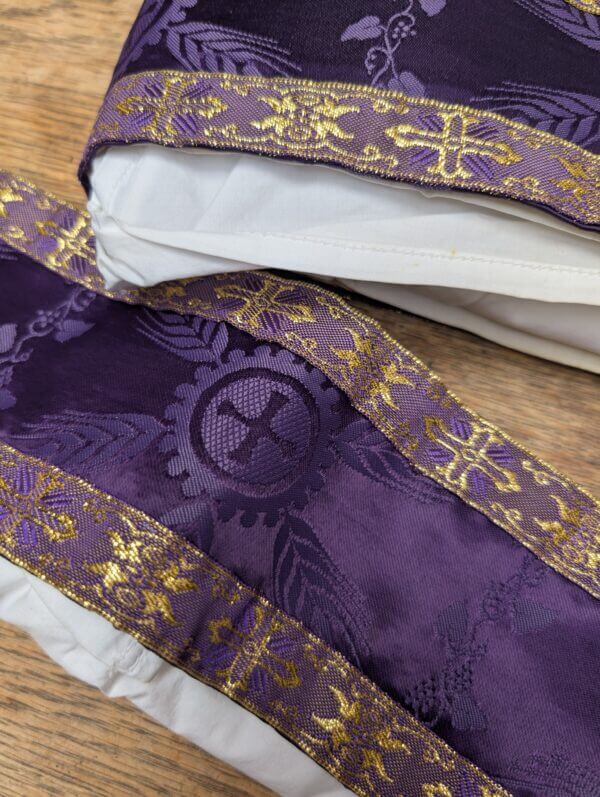 Four Attractive Purple Gold Apparelled Amices