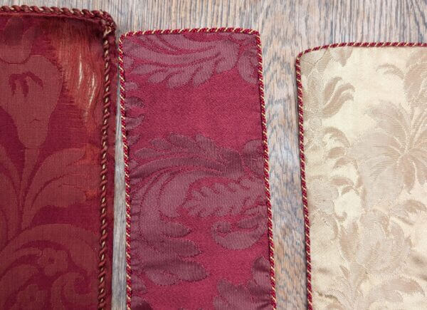 Seven Assorted Vintage Silk Apparells for Amices