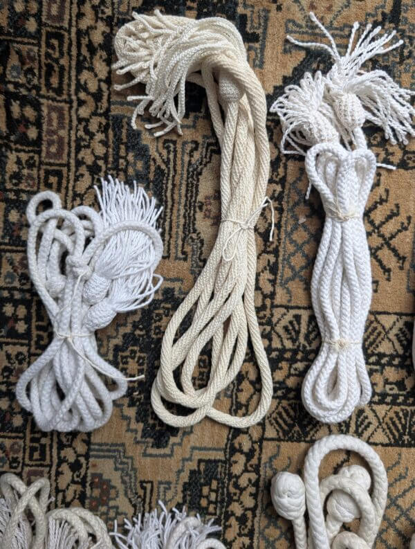 17 White Clergy Cincture Cords