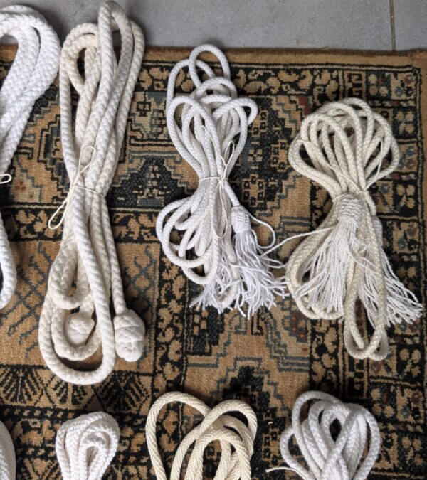 17 White Clergy Cincture Cords