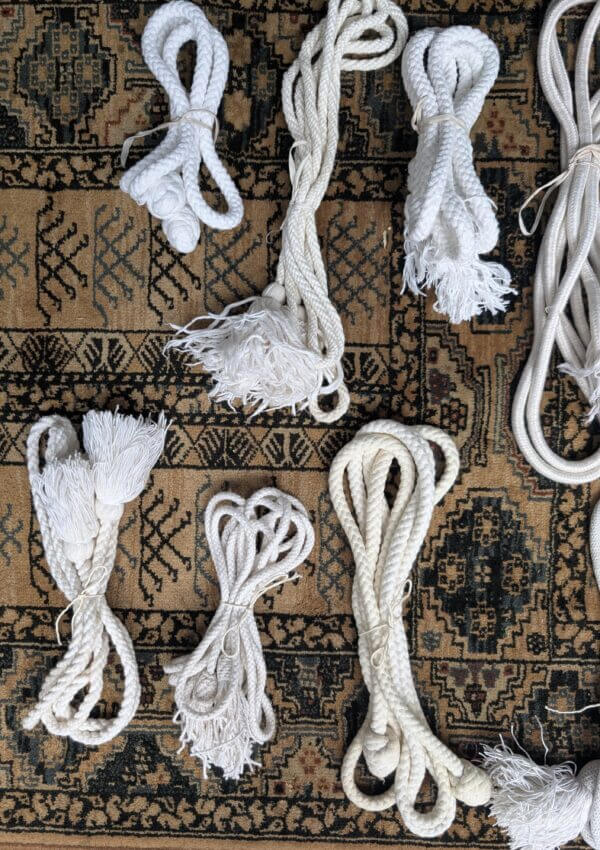 17 White Clergy Cincture Cords