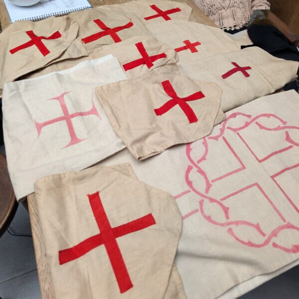 12 Vintage and Antique Lenten Lent Linen and Fine Cotton Cover up Covers